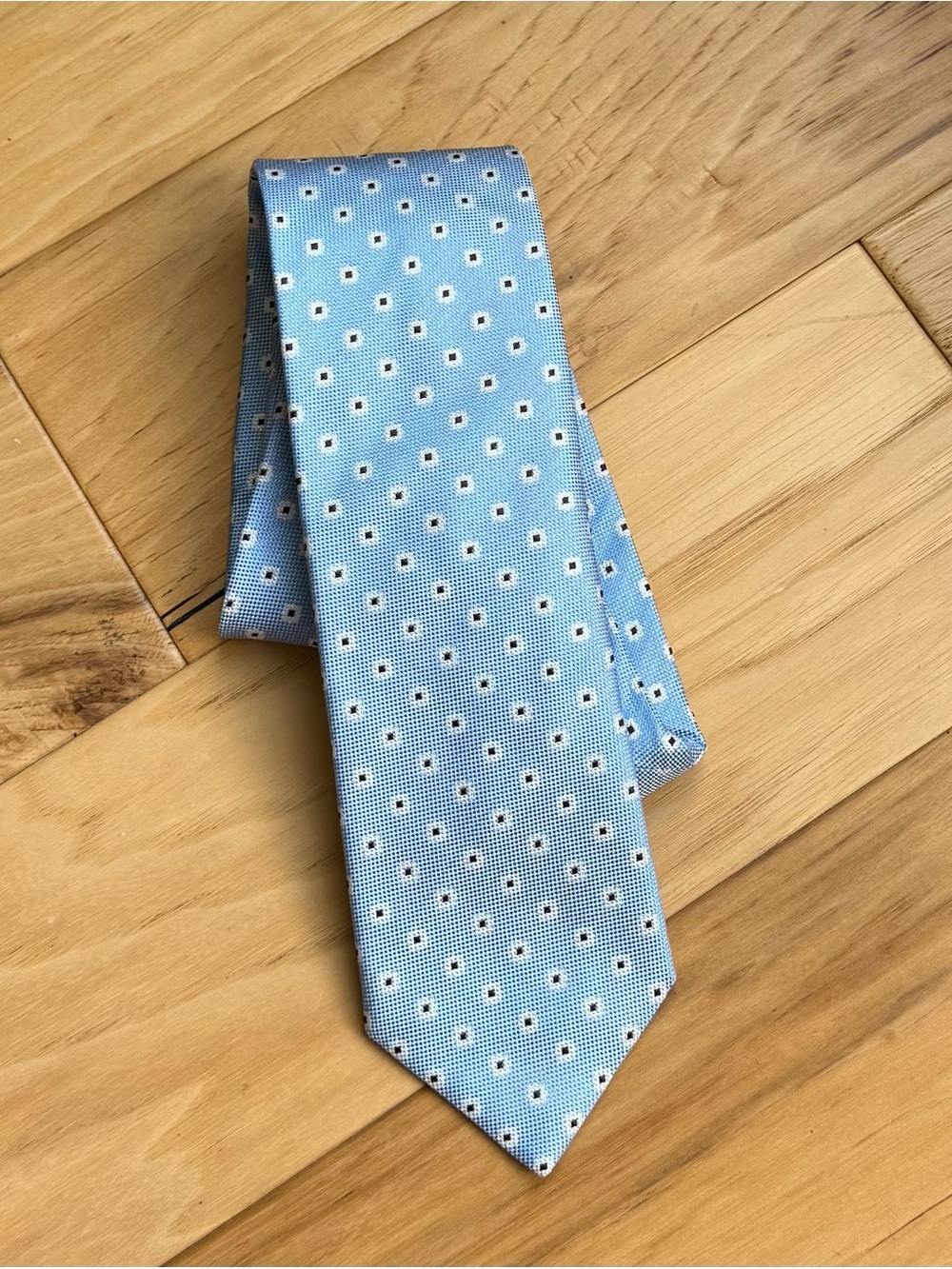 Canali Silk Tie Blue Floral Pattern Classic Luxury Designer Made in Italy Men’s